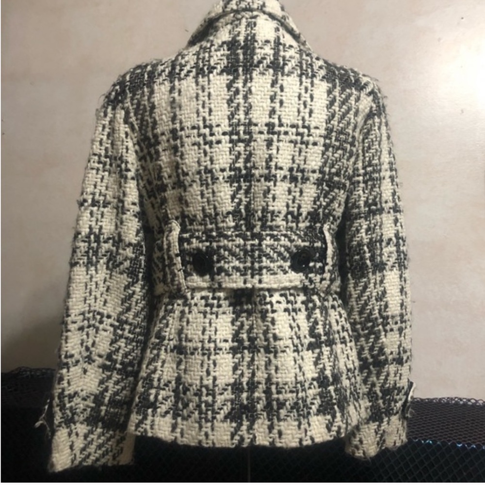 HILLARY RADLEY Plaid Pea Coat - Picture 2 of 5